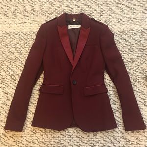 Maroon Burberry London blazer